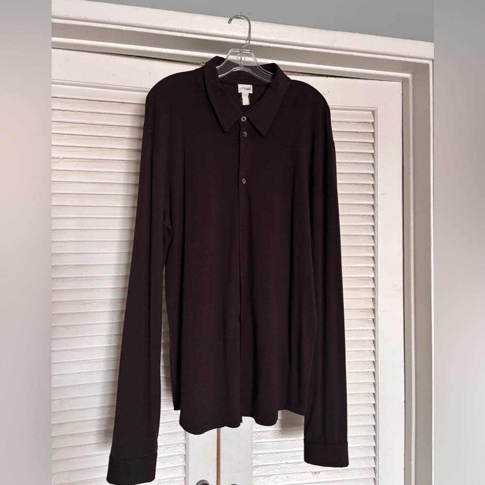 Armani Collezioni Dark Brown Shirt